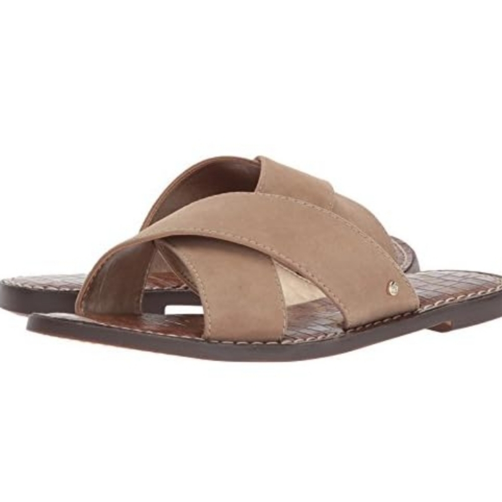 Sam Edelman Womens Gertrude Crisscross Suede Sandals Flats shoes sz 9.5M